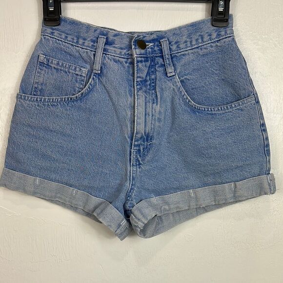 Contempo Casuals Vintage 90s Classic Blue Denim Shorts Size S - Picture 1 of 7